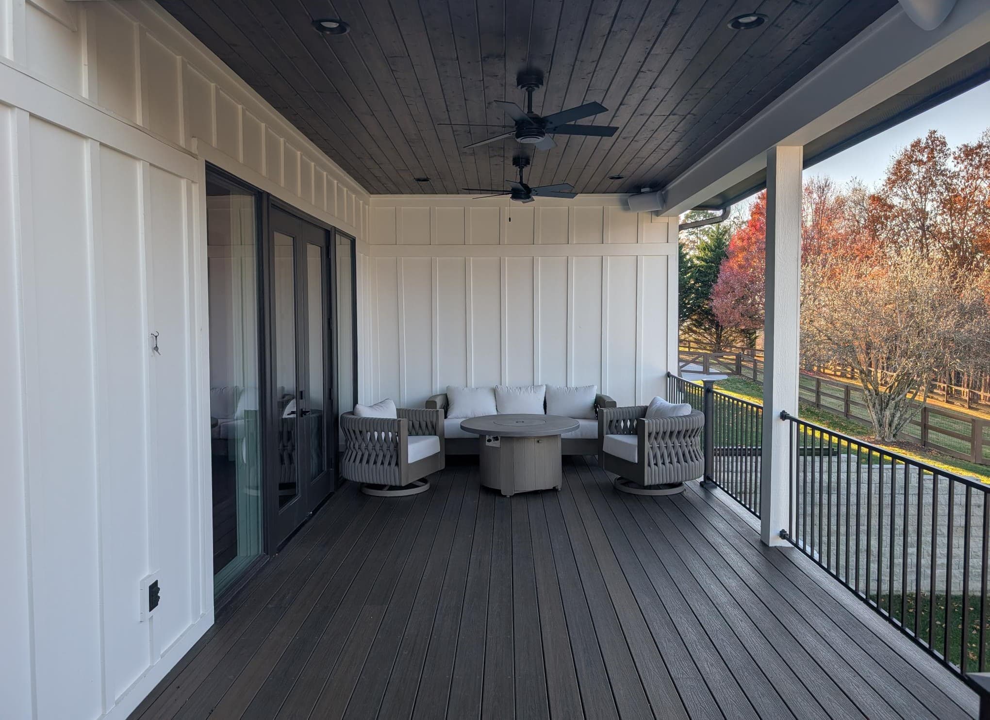 Edmondson deck aerial view showing complete structure